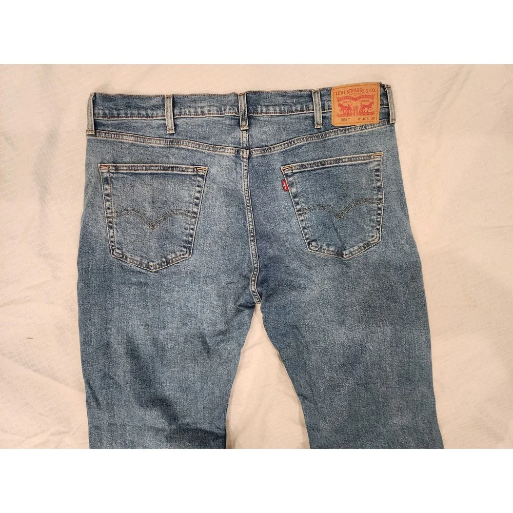 Levi's 505 jeans -‎ Regular fit Straight Leg - Men's 40x30 medium wash